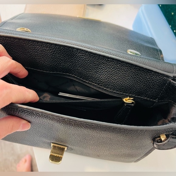 Michael Kors Black Logo Satchel - Picture 8 of 12